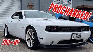 Driving a STRAIGHT PIPED 700+HP PROCHARGED SRT Challenger!