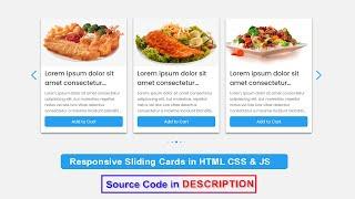 How to Make Responsive Card Slider in Html CSS & JavaScript| Swiper Js