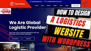 How To Design A Courier Logistics Tracking Website With Wordpress.