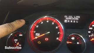 GMC ACADIA 2010 ENGINE OIL SERVICE WARNING LIGHT RESET