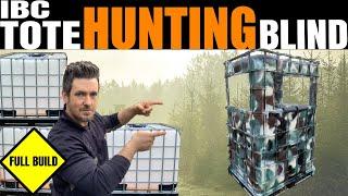 IBC Tote Hunting Blind: Full Build! How to Build a Simple DIY Homemade Blind out of Plastic & Metal.