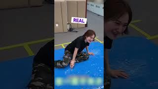 Girl Cadets vs. Slippery Mat—Who Fell the Funniest? 