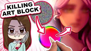 Killing my ART BLOCK with a TikTok Art Challenge! 