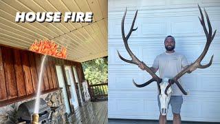 We SAVED a House From BURNING DOWN! Big Bull goes to the Taxidermist!