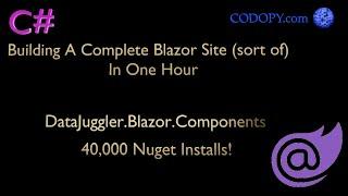 Building A Complete Blazor Site In One Hour - sort of