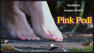 Goddess Angela Athena discovering the joy of grounding bare foot