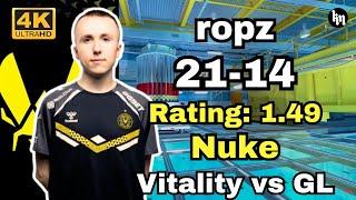 ropz Nuke POV (Vitality vs GL) | IEM Dallas 2025 | CS2 POV/DEMO