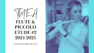 2024-25 TMEA All State FLUTE, etude 2