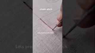 Aari Chain Stitch in 60 sec!! beginner Basic class #threads of noor  #AariWork  #embroiderytutorial