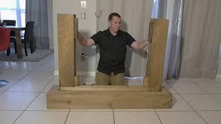 How to Assemble the Surround Frame Work For Your Fireplace Stand With an Electric LED Insert