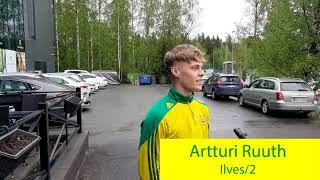 Artturi Ruuth (Ilves/2) odottaa Kakkosen alkamista vesi kielellä