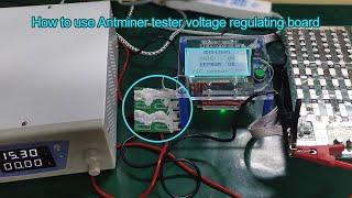 Antminer test fixture voltage regulator board usage tutorial | Antminer repair tools