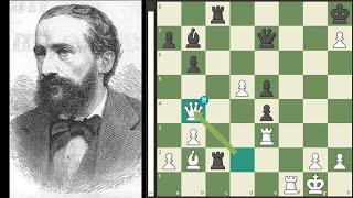 Zukertort's Immortal Game - Johannes Zukertort vs Joseph Henry Blackburne 1883