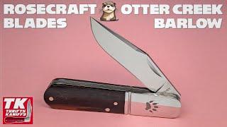 RoseCraft Blades Otter Creek Barlow Pocket Knife RCT020 @RoseCraftBlades