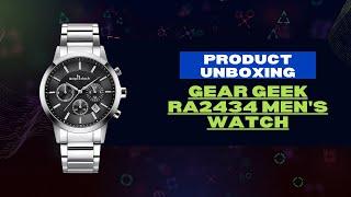 Gear Geek RA2434 Men's Watch Unboxing, Setup and Review