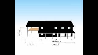 ARIZONA 40 X 80 GABLE 2 STORY LEANTO BARNDOMINIUM KIT