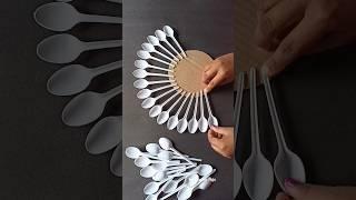 DIY Plastic Spoons Craft |#shorts #youtubeshorts #viralshorts  #diy #craft #ashortaday #homedecor