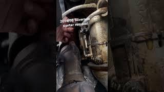 2014-18 Silverado/sierra/tahoe/yukon starter removal #mechanic #ls #chevy #gmc #starter #removal