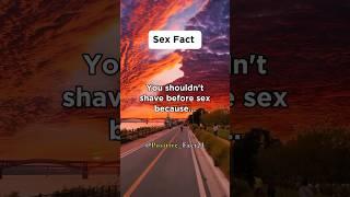 You shouldn't shave before sex because...#shorts #genralpharmacology #facts