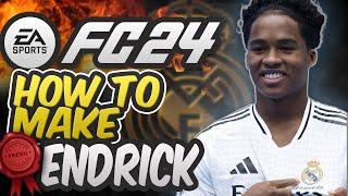 FC 24 | How to make ENDRICK + Stats & Animation -  Real Madrid GEM!