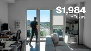 Software Engineer's Modern & Minimal Apartment Tour | Houston, TX 750 sqft