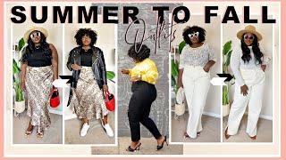 Easy SUMMER to FALL Outfit Ideas & Styling Tips Every Curvy Woman Should Know | Transition Outfits