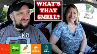 Doordash, Uber Eats, Instacart, Grubhub & Shipt Ride Along | What's That Smell?