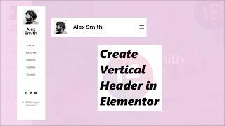 How to create a vertical header and sidebar menu in elementor pro Urdu/Hindi | Rofi Tech