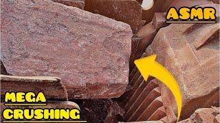 ASMR Giant Jaw Rock Stone Crushing-️Soothing Sounds & Powerful Crushing. Sand crushing.#asmrsounds