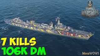 World of WarShips | Le Terrible | 7 KILLS | 106K Damage - Replay Gameplay 4K 60 fps