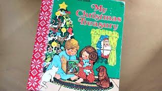 Christmas Golden Book Junk Journal - My Christmas Treasury - ASMR paper sounds / no talking