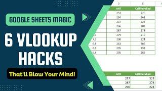 Google Sheets Magic: 6 VLOOKUP Hacks That'll Blow Your Mind!