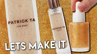 DIY Body Shimmer - Free Recipe - Patrick Ta Dupe