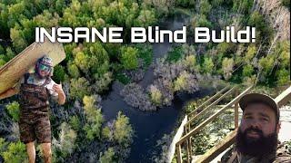 Building My Dream Duck Hunting Blind in a TIMBER HOLE! Snake Swamp Series Part 3