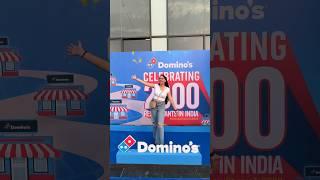 Dominos 2000th Store launch in Gurugram!  #dominosindia  #gurugramfoodies  #gurgaon #shorts