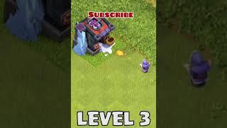 wizards level 1 to max level animation.#clashofclans #cocshorts2021