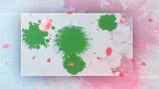 Ink Splash Green And Black Screen Video | Green Screen Template | Ink Splash Template | Love status