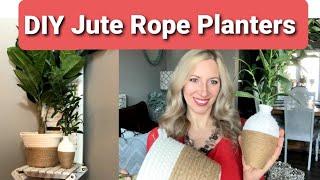 DIY JUTE ROPE HOME DECOR/affordable + easy transformation