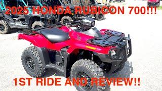 2025 HONDA RUBICON 1ST RIDE AND REVIEW!!