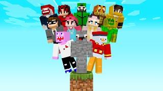 13 Youtuber vs 1 Block