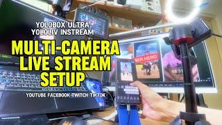 Multi-Camera Live Stream Setup: YoloBox Ultra & YOLOLiv InStream - YouTube, Facebook, Twitch, TikTok