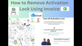 How to remove iCloud official  Invoice method. All Clean Mode iPhone / iPad / MacBook / Apple Watch