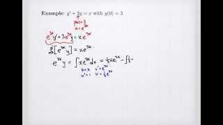 Solve Linear First-Order Differential Equations