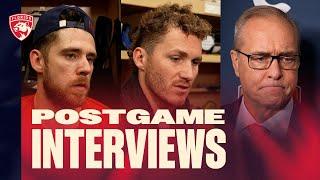 "You never felt like you were out of it." | Greer, Tkachuk & Coach Postgame Reaction | 11.19.24