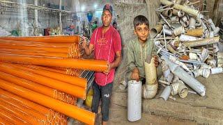 How they Recycle Tons of Waste PVC pipes to Make Massive Brand New Pipes || Plastic Recycling