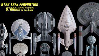 Star Trek Federation Starships Size Comparison (50+ Ships)