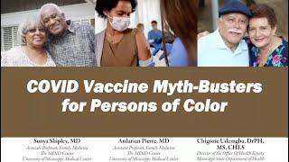 Covid Vaccine Myth-Busters for Persons of Color