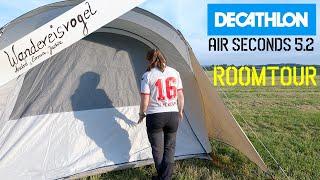 Roomtour & Features: DECATHLON Quechua Air Seconds 5.2 Fresh & Black Familien-Luftzelt im Detail