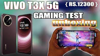 Vivo T3X 5G unboxing gaming test  free fire test