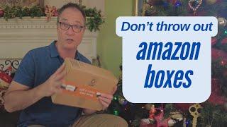 How to use empty Amazon boxes for good